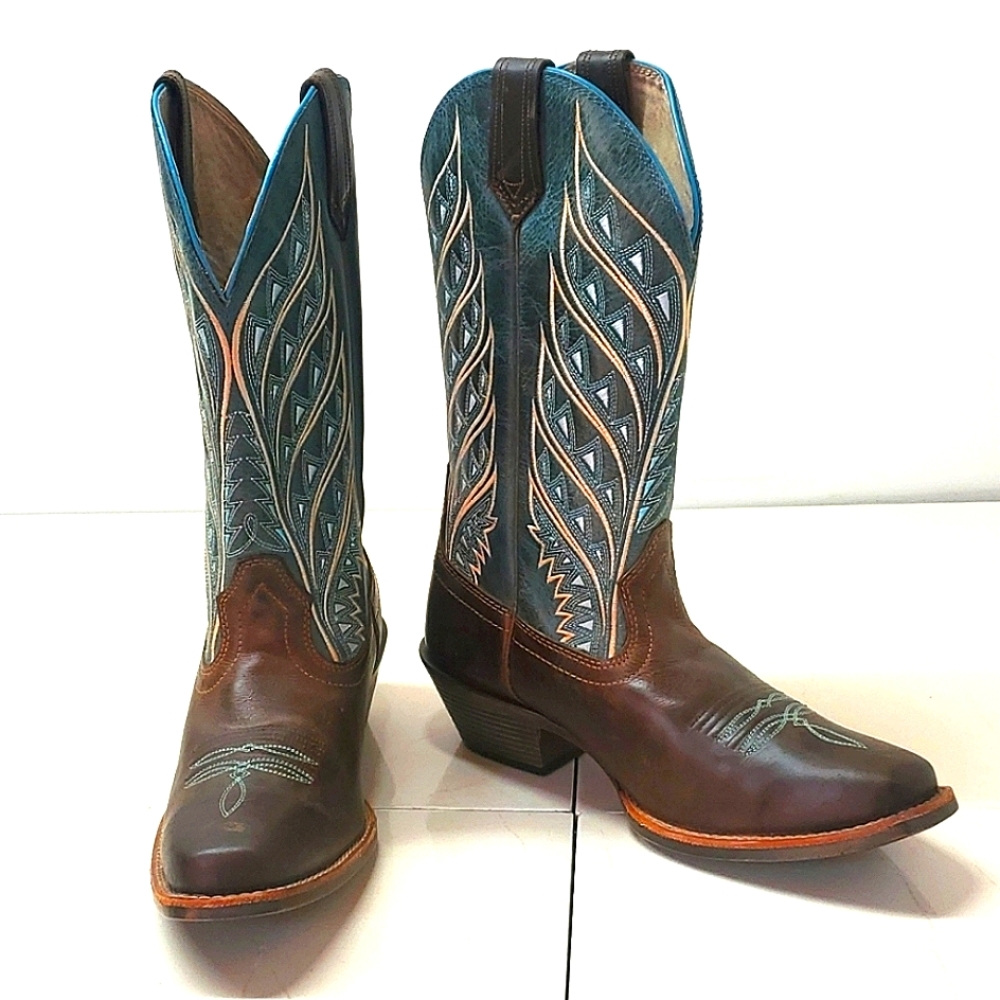 Noble Outfitters Blue Square Toe Boots